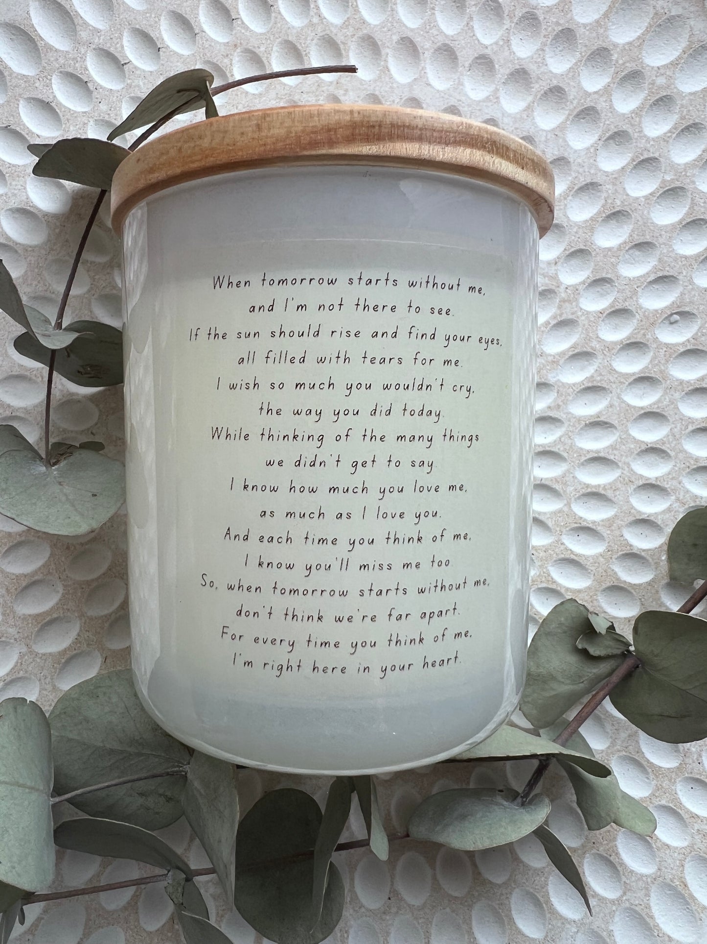 Memorial Candle - double sided