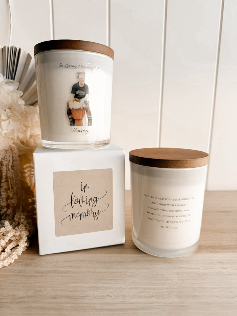 Memorial Candle - double sided